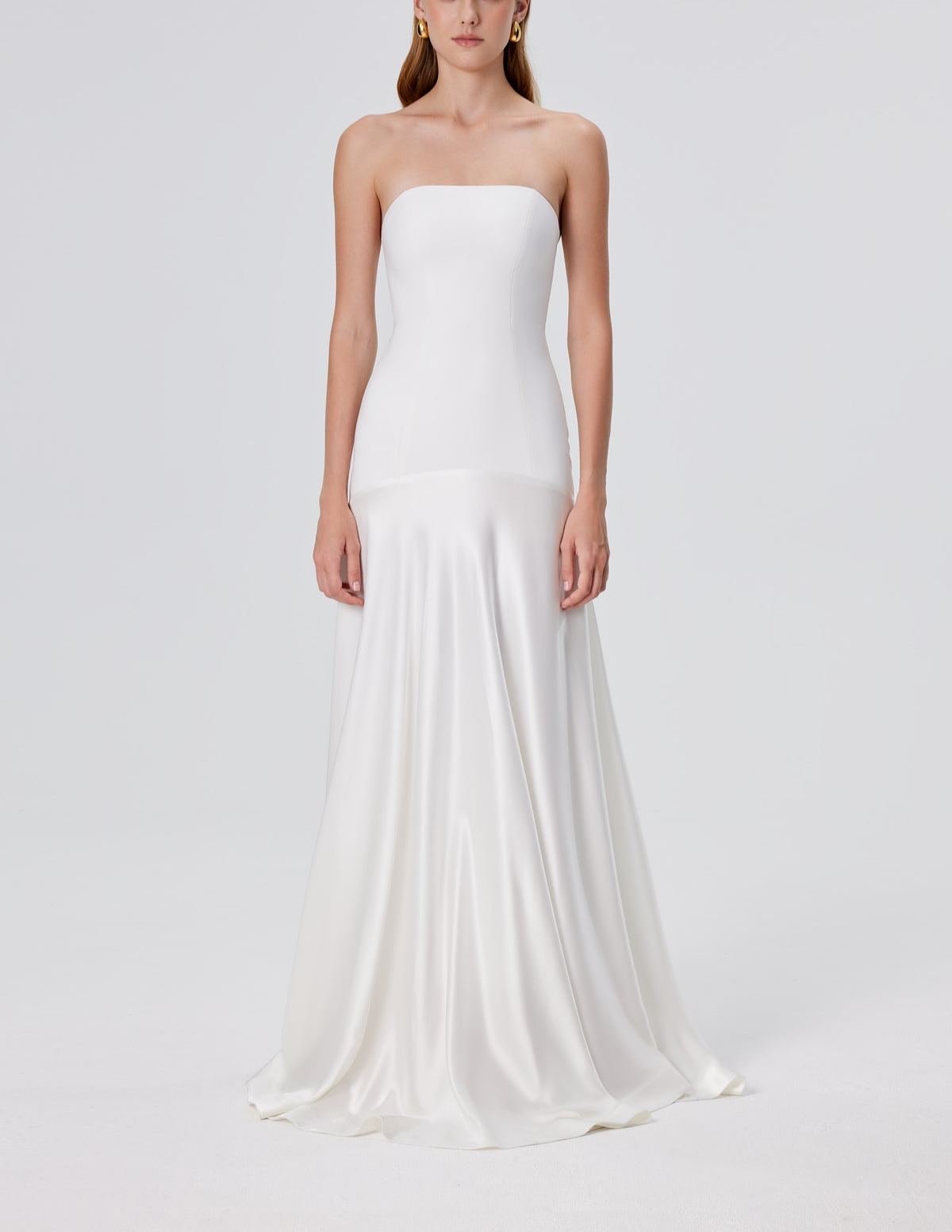 Aura Strapless Gown - Espresso
