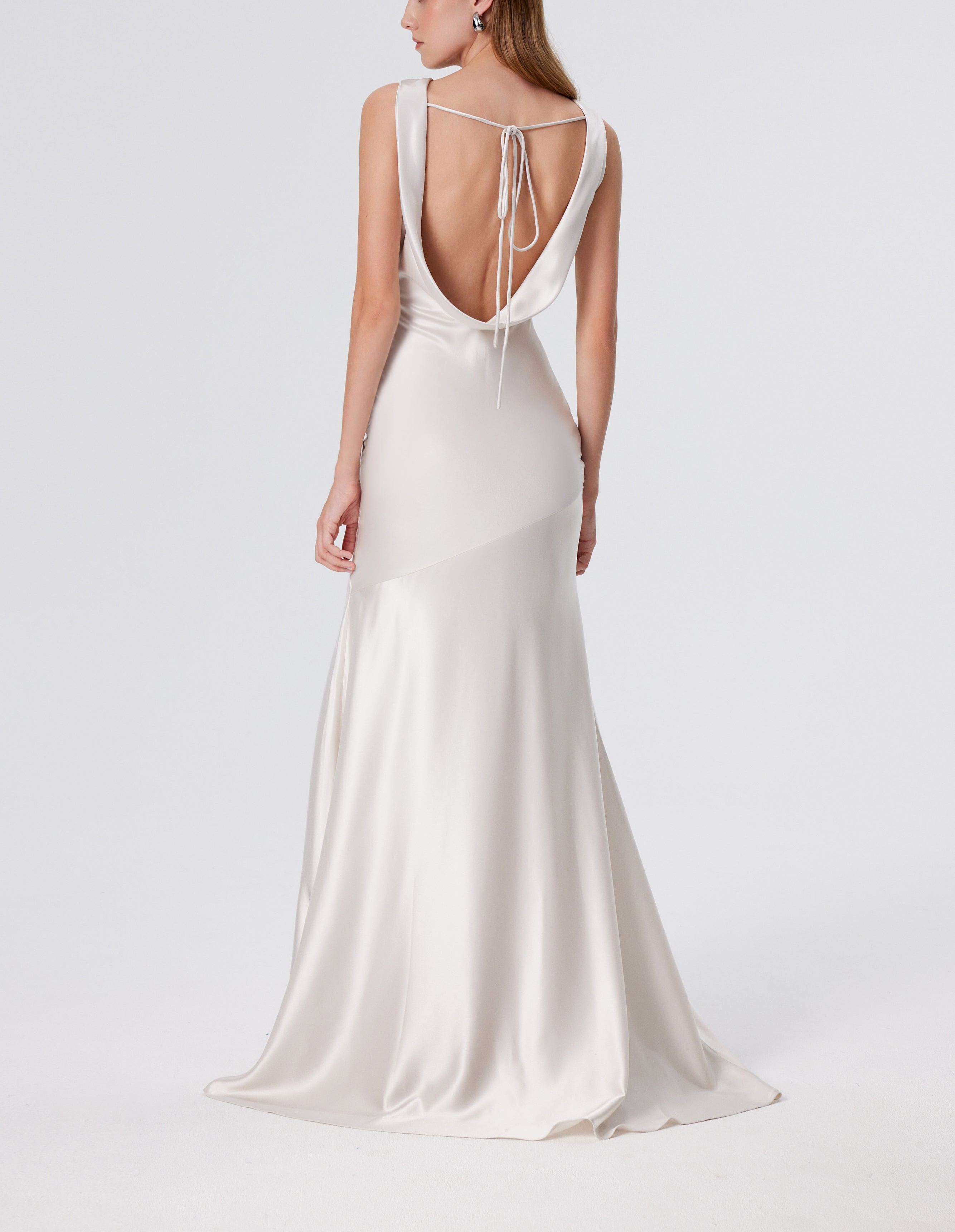 Aura Strapless Gown - Espresso
