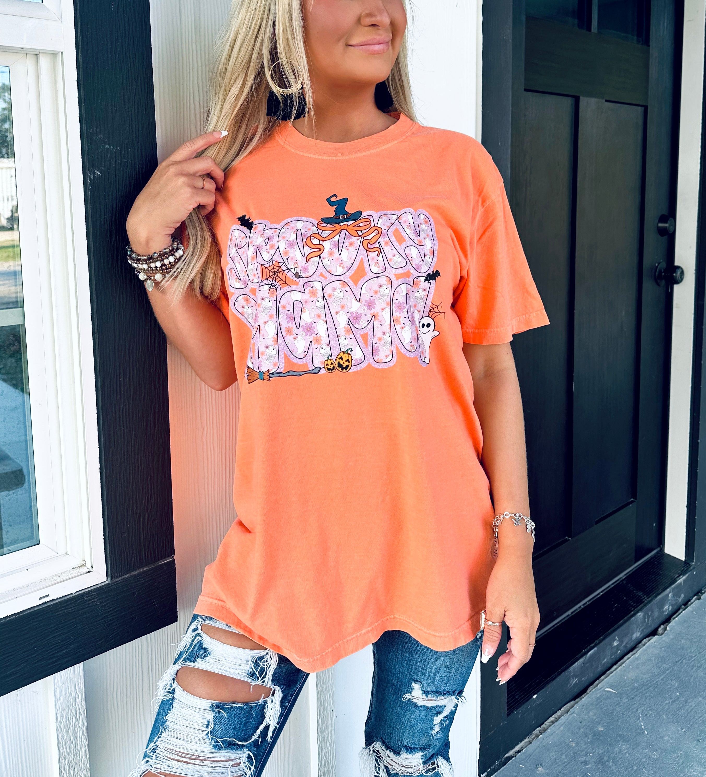 Spooky Time MAMA Graphic Top