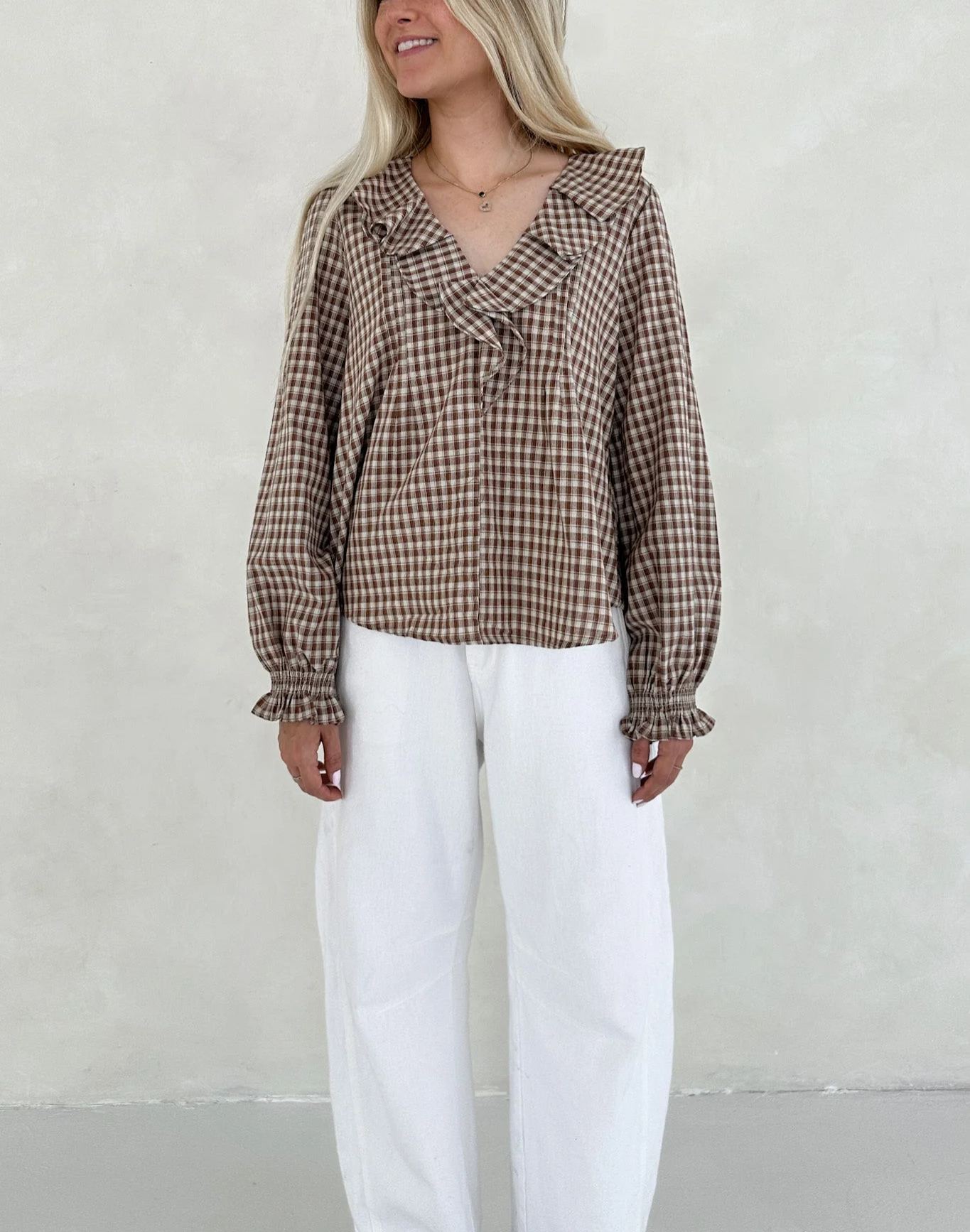 Walk The Line Gingham Top