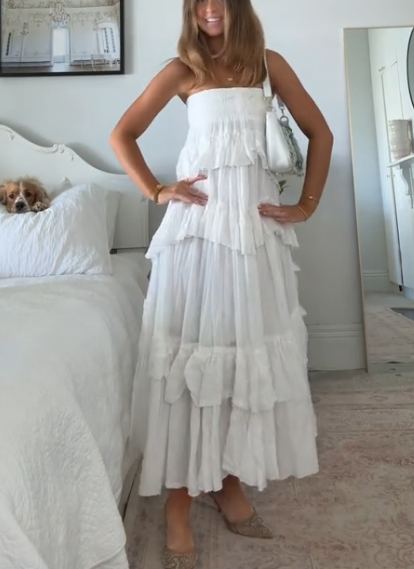 White formal dress
