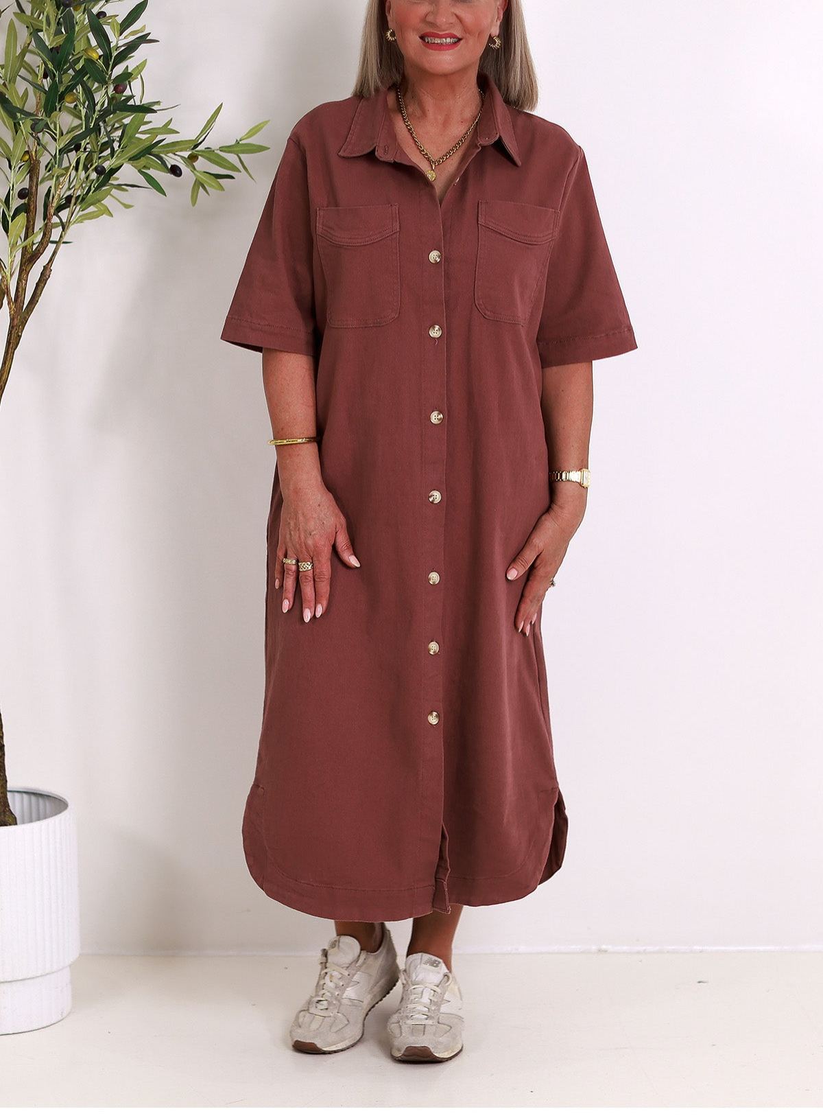 Malibu Denim Shirt Dress | COCO MYLK