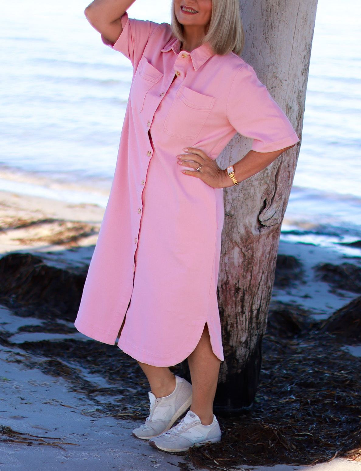 Malibu Denim Shirt Dress | PINK MUSK