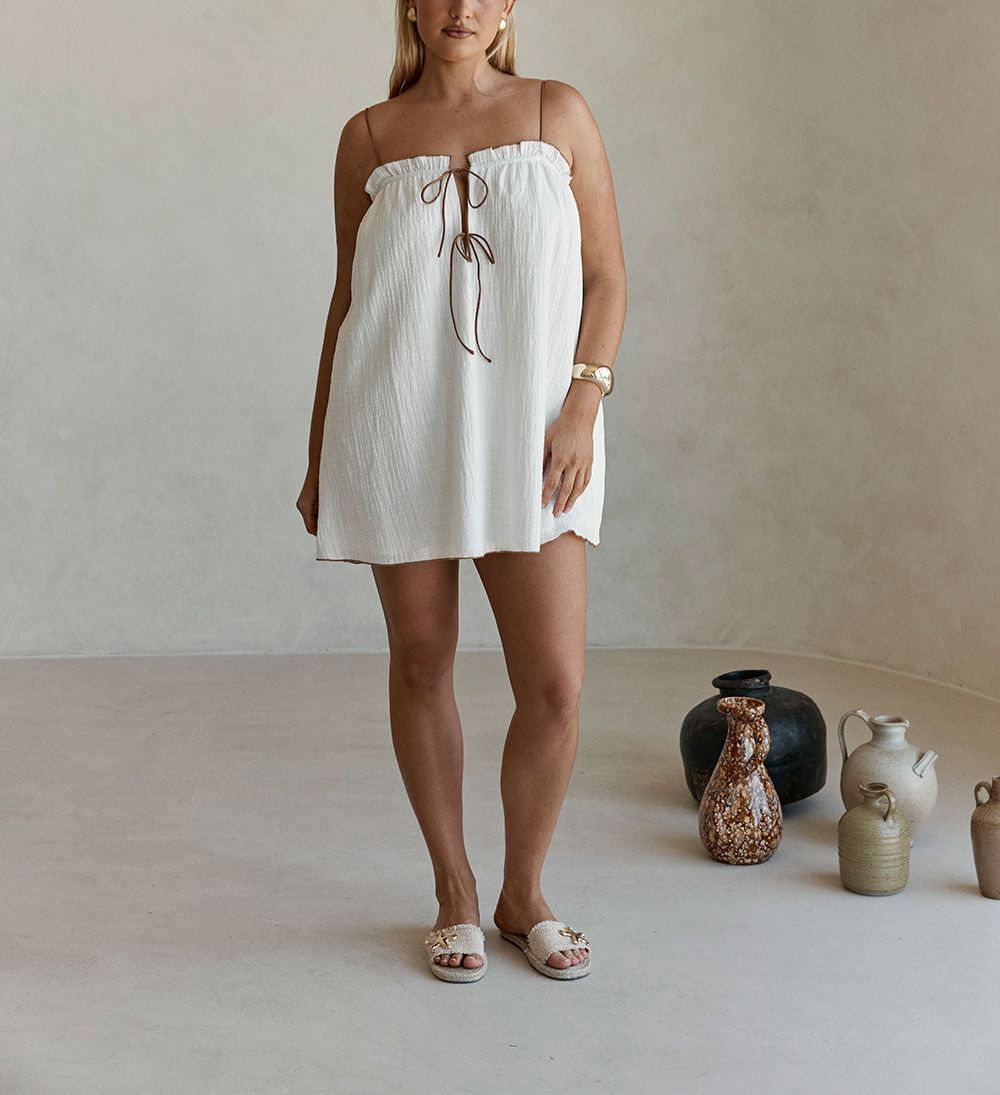 Evelia Dress - White