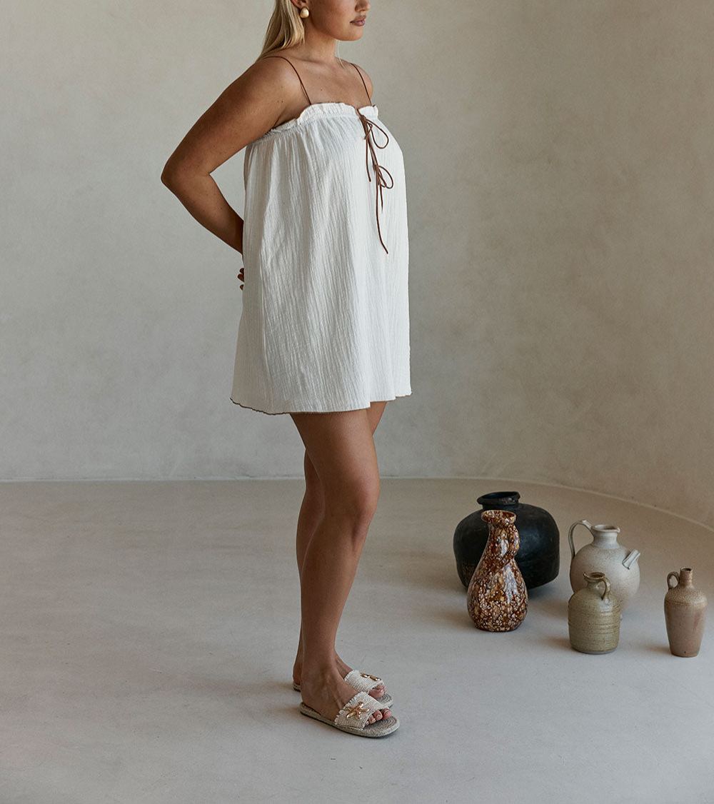 Evelia Dress - White