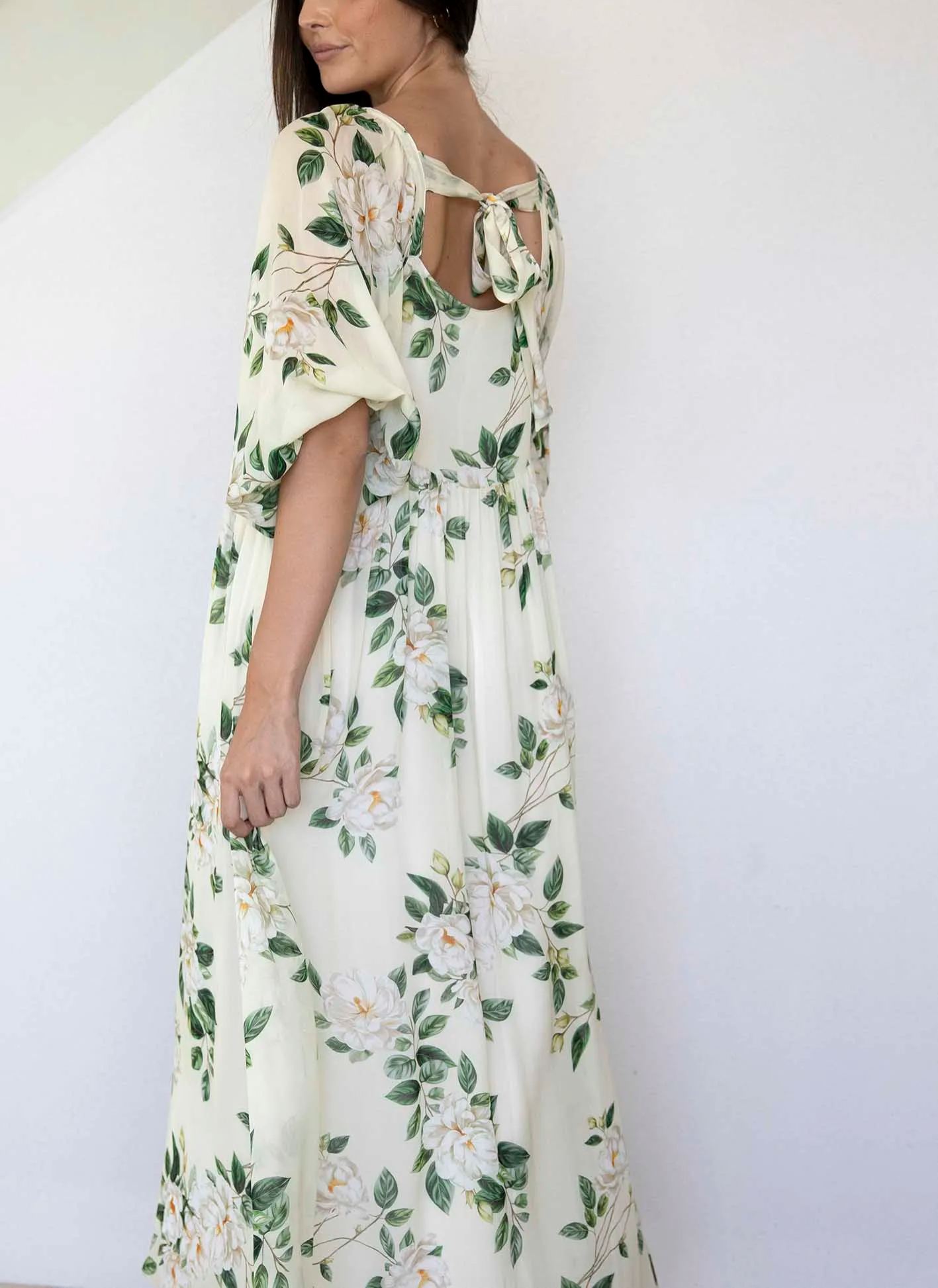 Eternal Floral Sleeve Maxi Dress