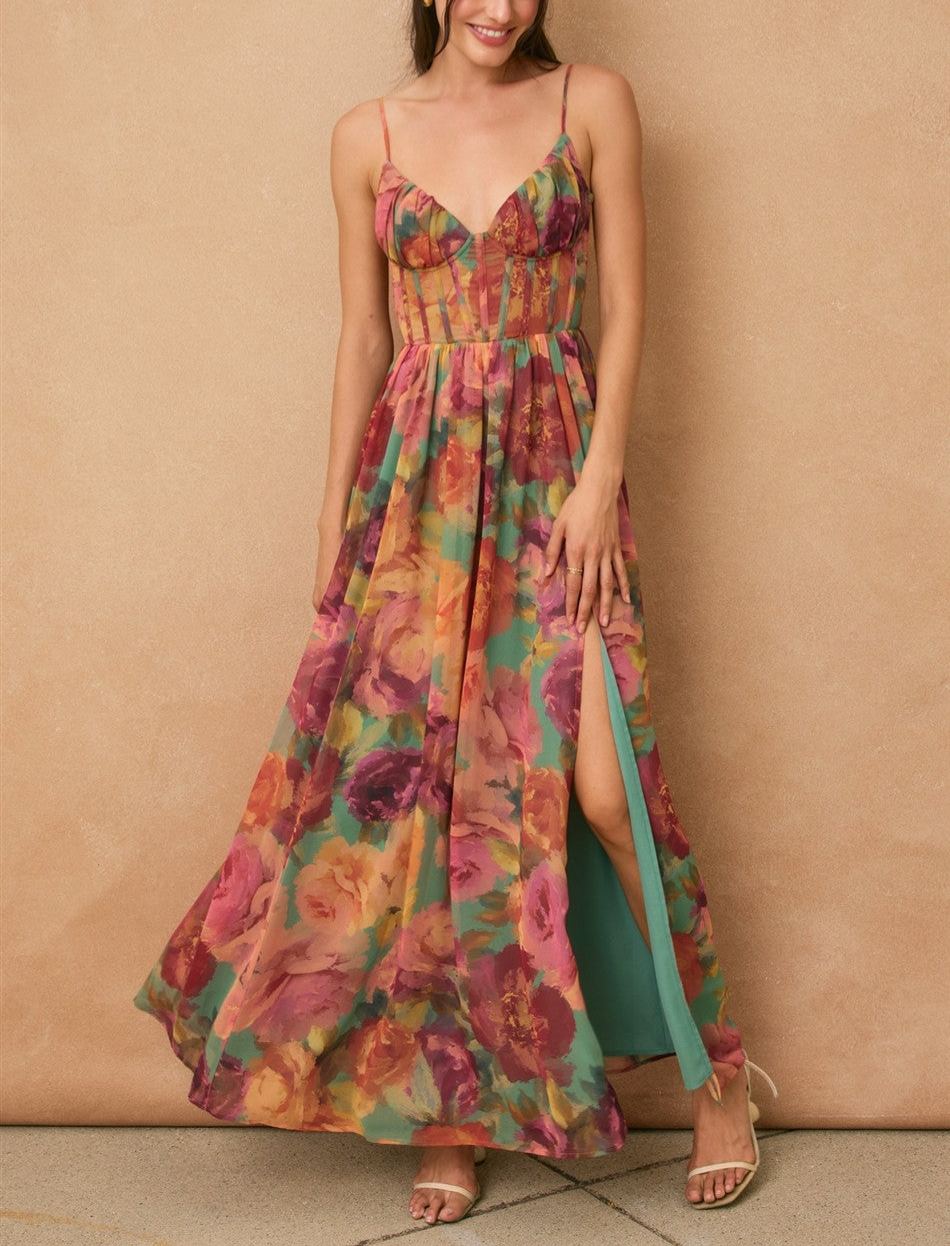 No One Else Corset Maxi Dress
