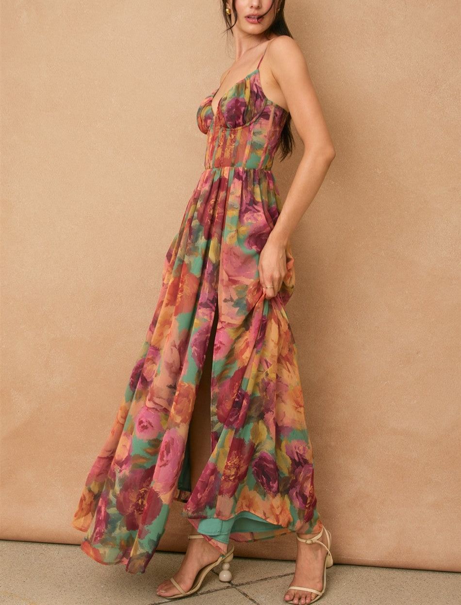 No One Else Corset Maxi Dress