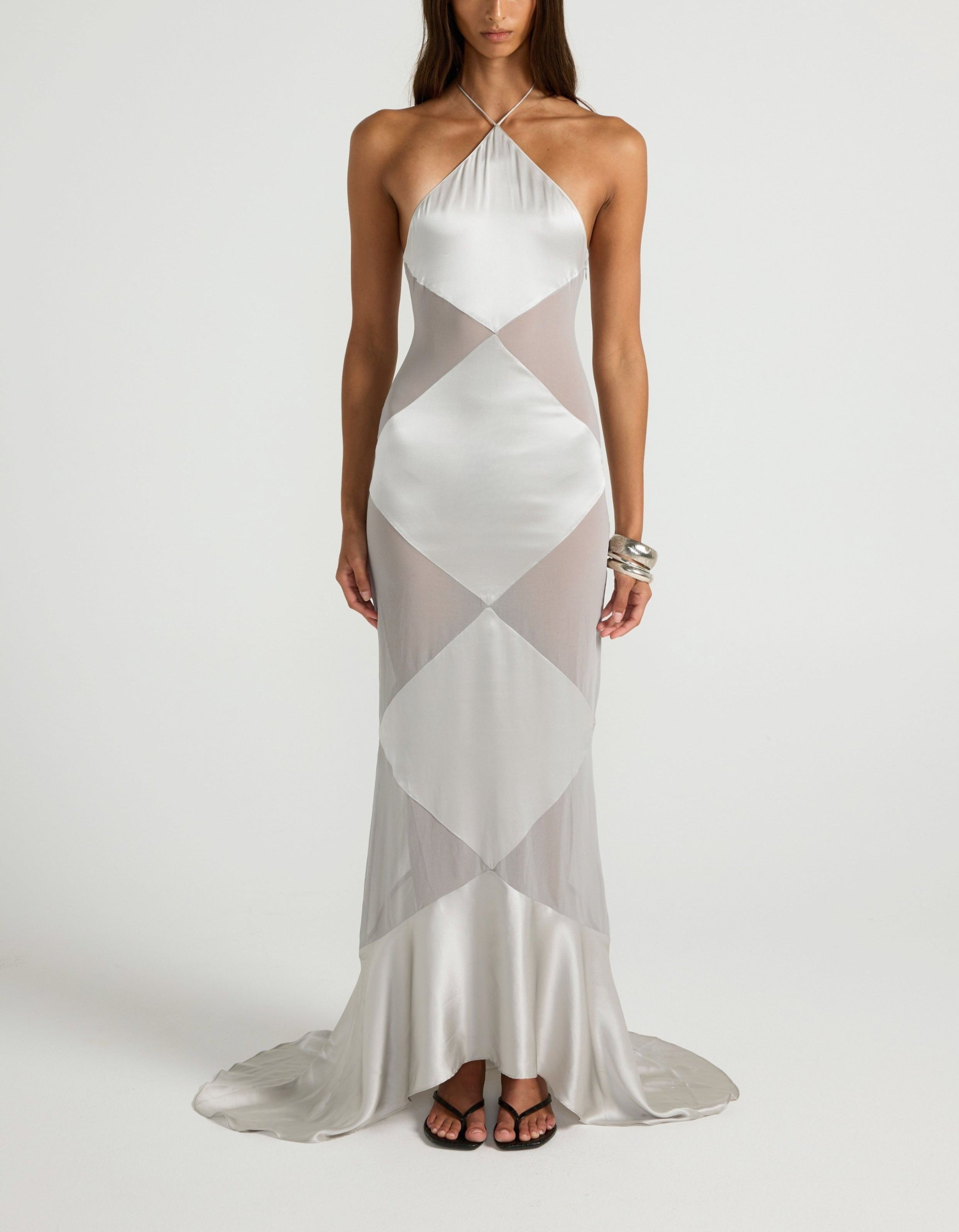 Delphine Gown - Silver