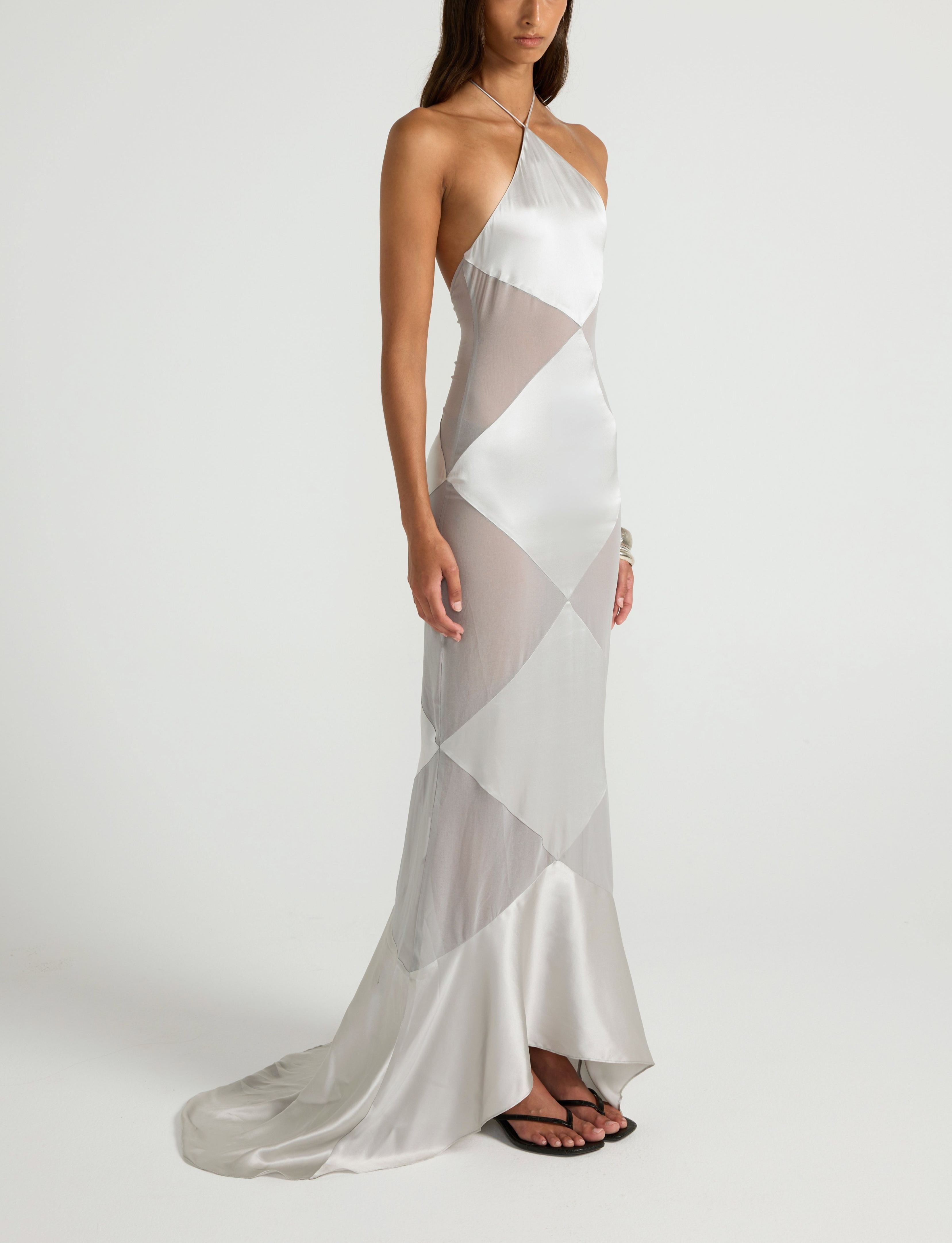 Delphine Gown - Silver