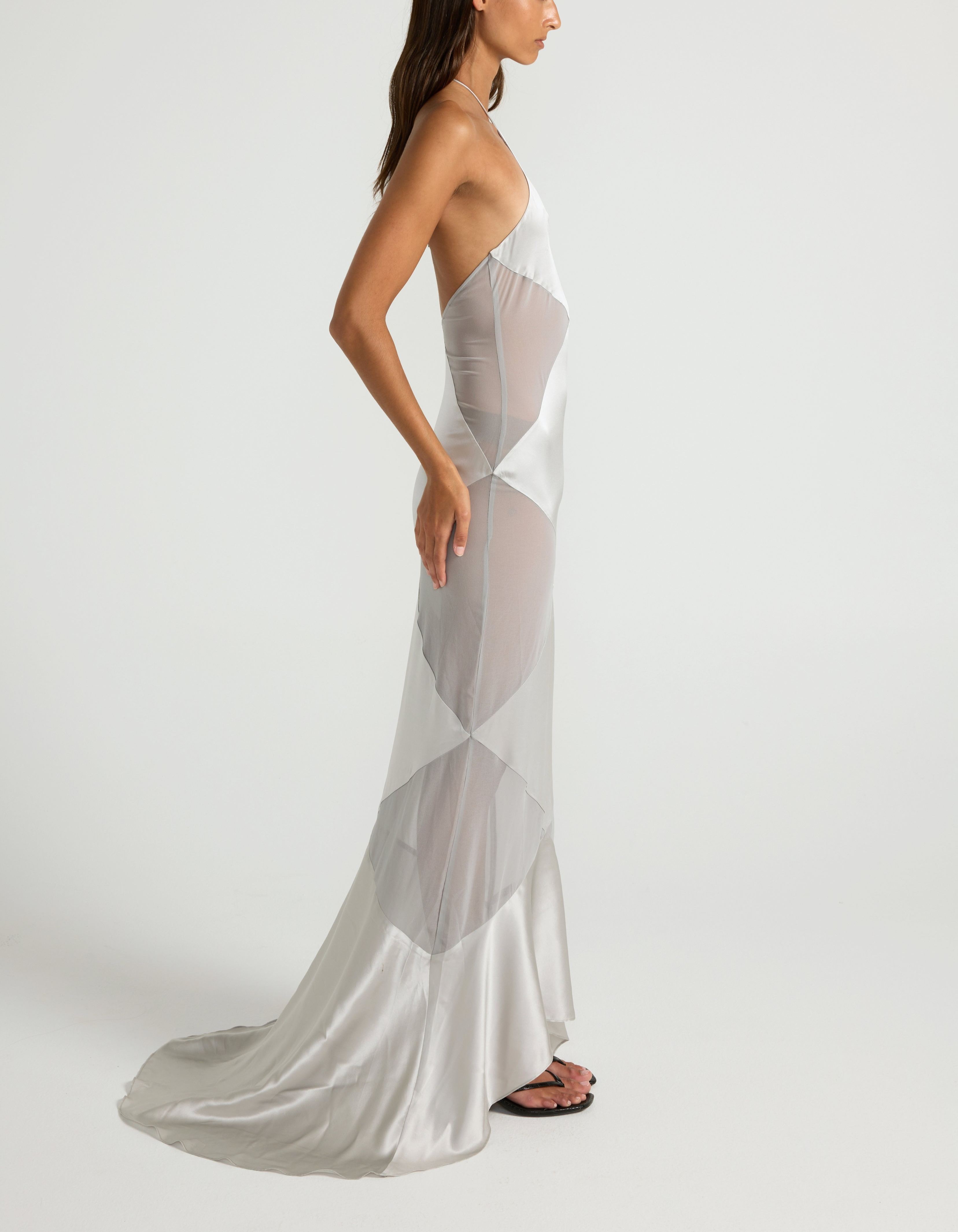 Delphine Gown - Silver