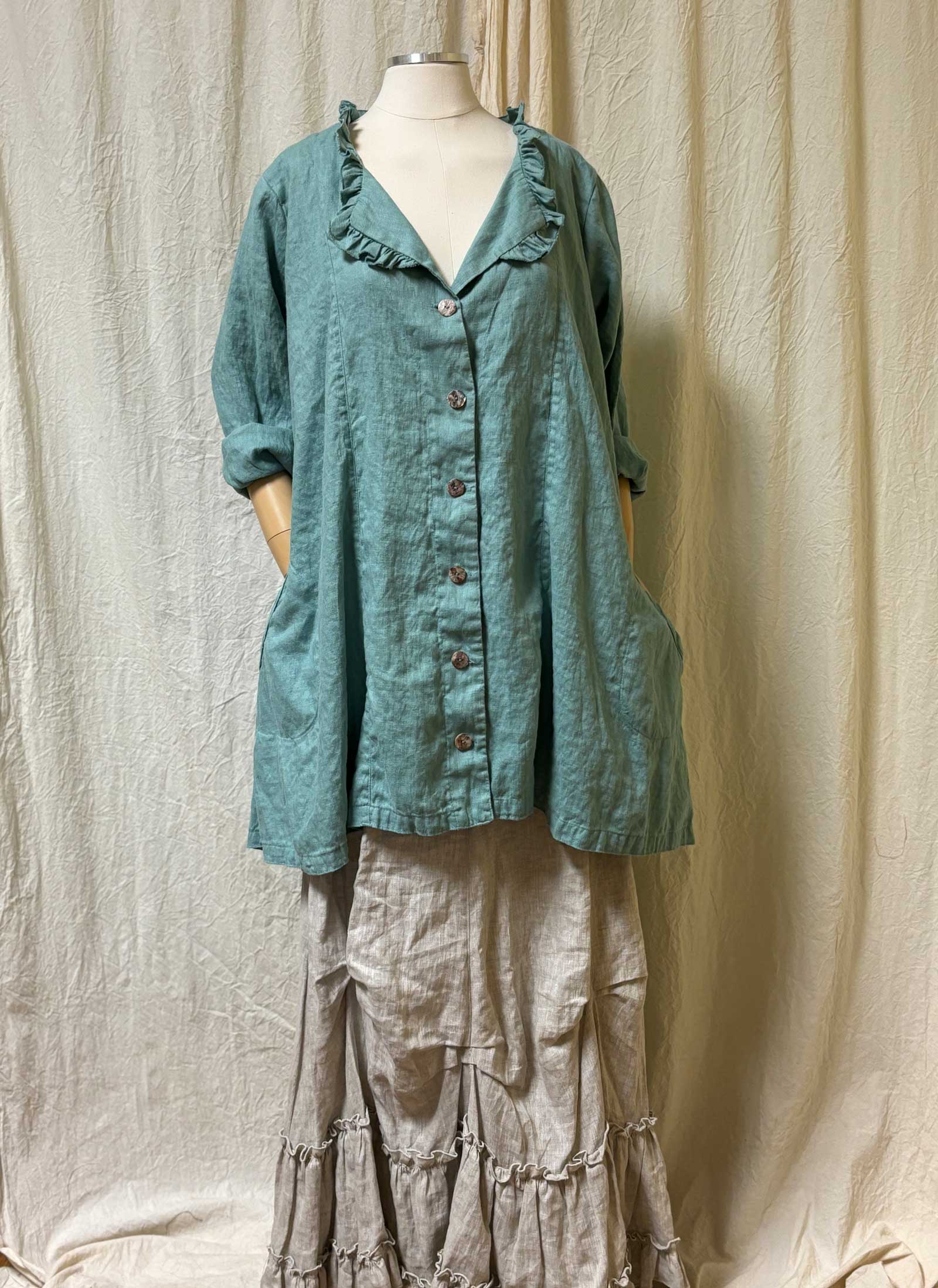 Phoebe Top Linen