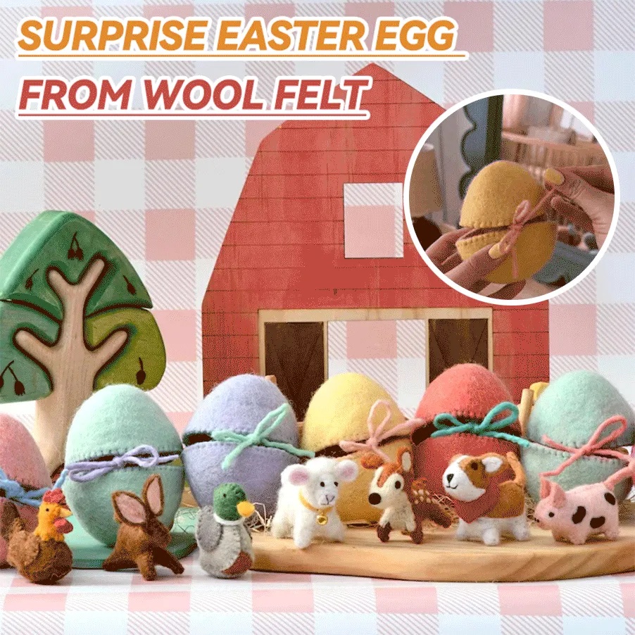 🐣2025 New Easter Arrivals - Surprise Easter Egg from Wool Felt