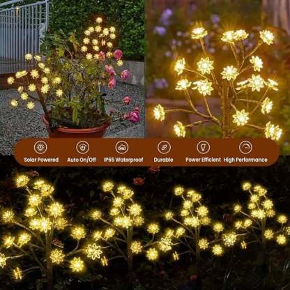 ⏰Limited Time Offer 49% OFF🔥Outdoor Waterproof Cherry Blossom  Multicolor Solar Garden Lights