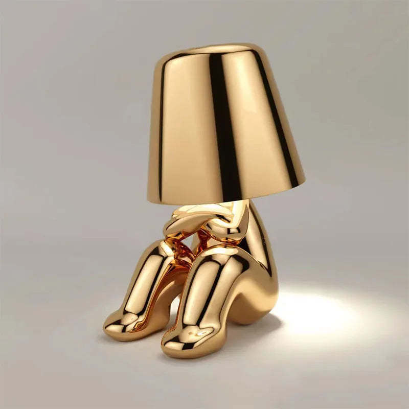 Golden Thinker Lamps