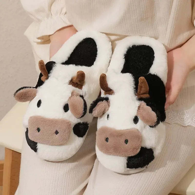 Handmade Cow Cotton Slippers