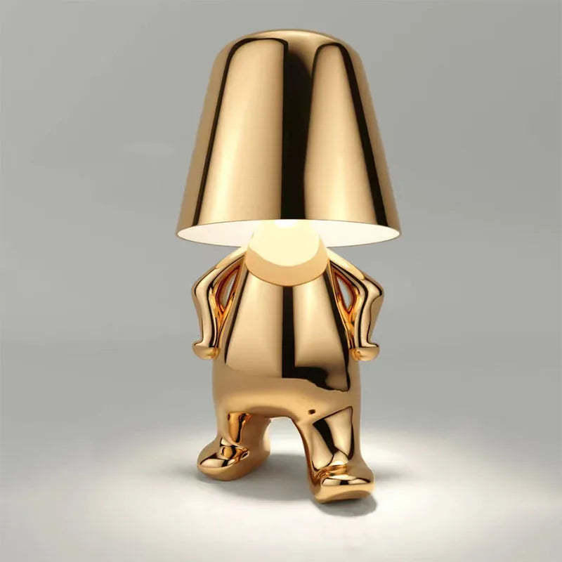 Golden Thinker Lamps