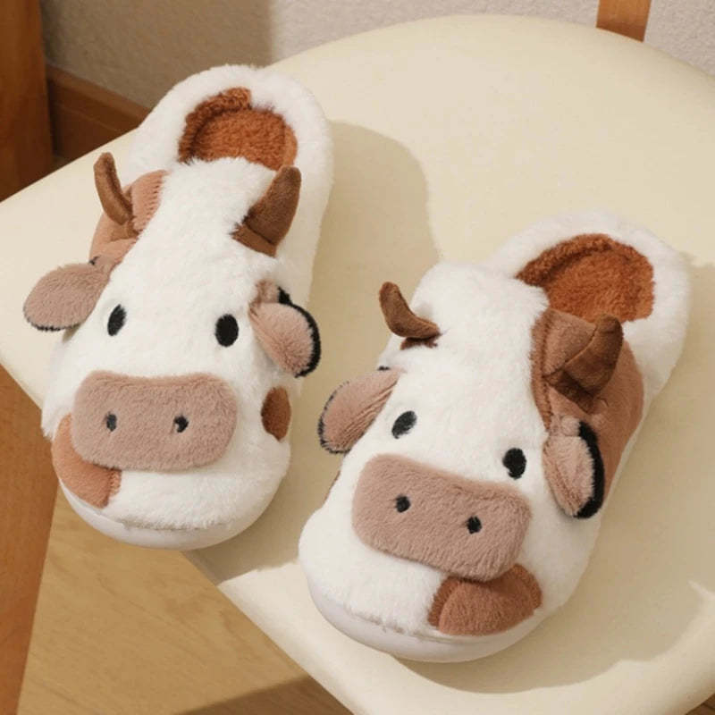 Handmade Cow Cotton Slippers