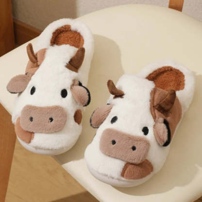 Handmade Cow Cotton Slippers