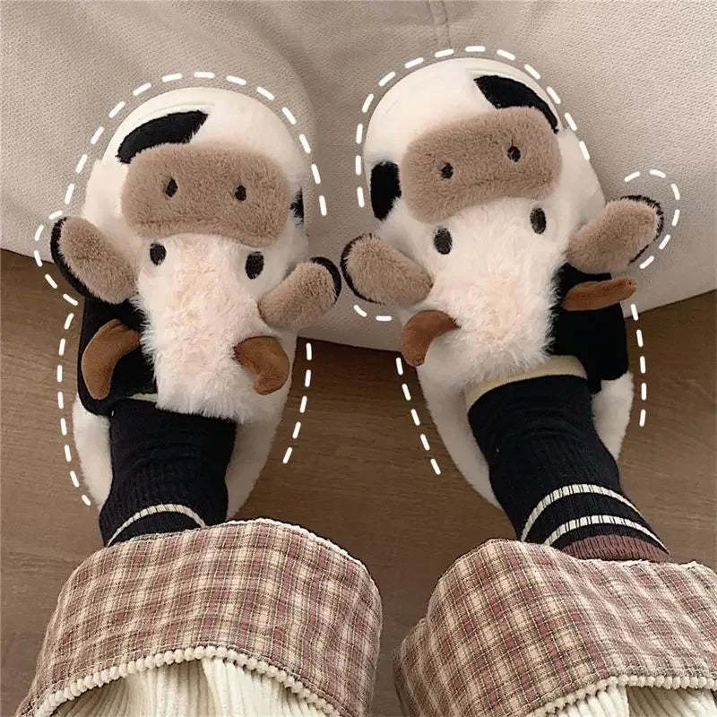 Handmade Cow Cotton Slippers