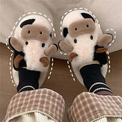 Handmade Cow Cotton Slippers