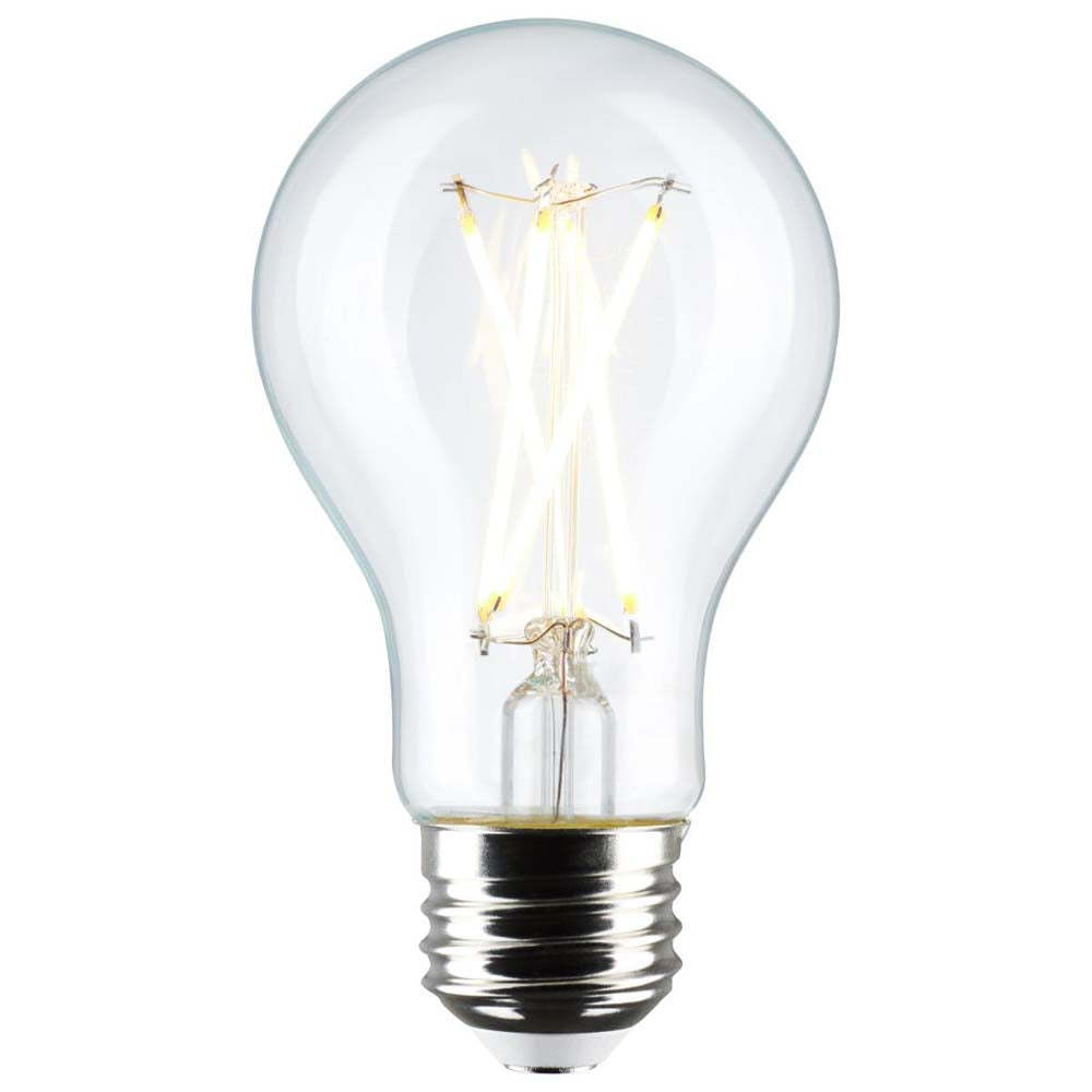 4Pk - 8W A19 LED Clear Soft White 3000K Medium Base 120v - 60W equiv