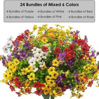 💖Mother's Day Hot Sale 49% OFF-🔥Exquisite UV Resistant Colorful Artificial Flowers🌸