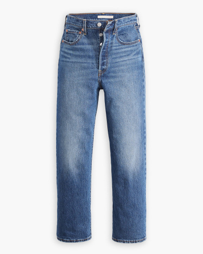 Hidden Buttons Ribcage Straight Ankle Jeans (Buy 2 Free Shipping)