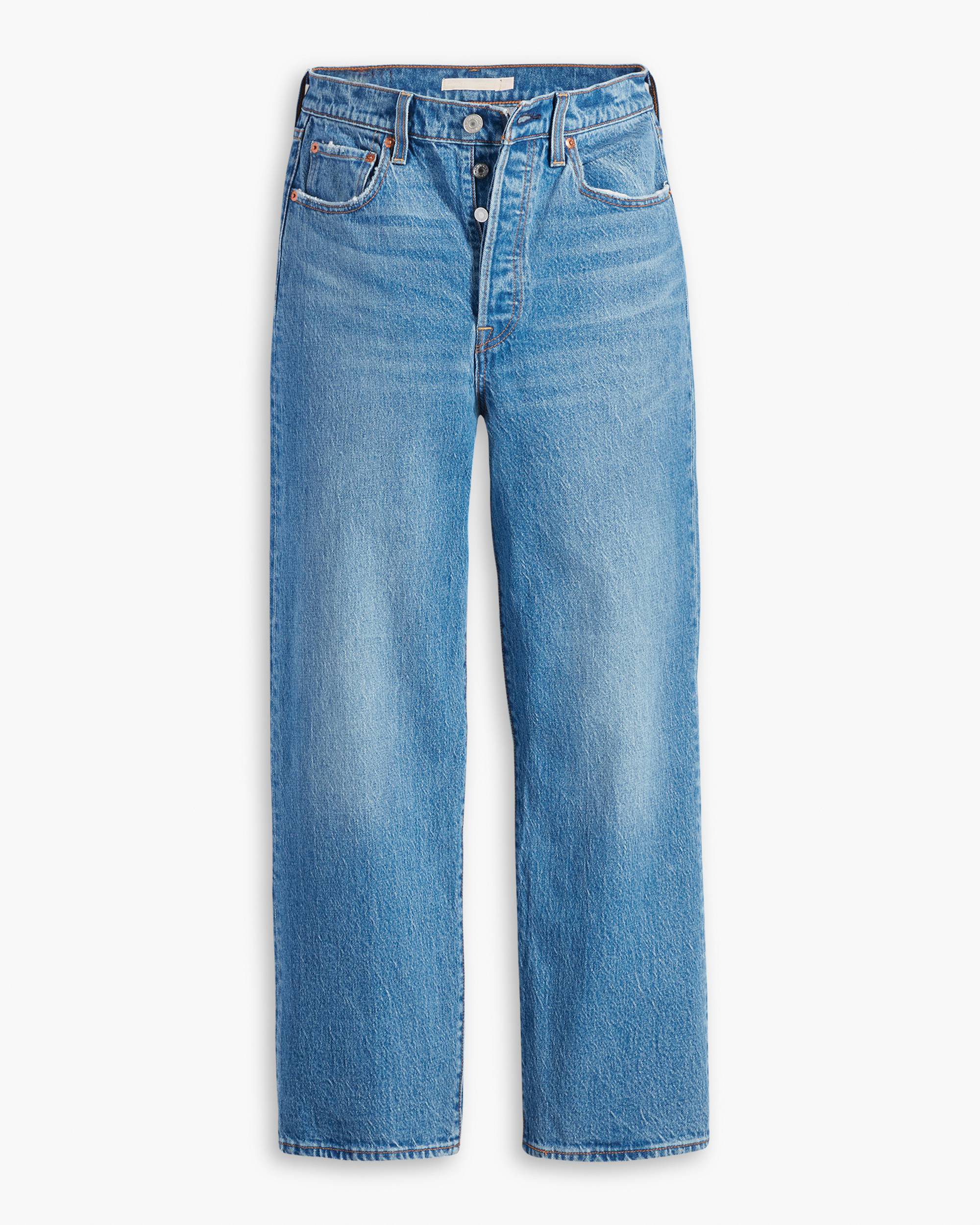 Hidden Buttons Ribcage Straight Ankle Jeans (Buy 2 Free Shipping)