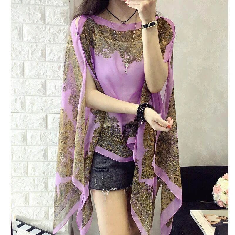 French sun protection shawl