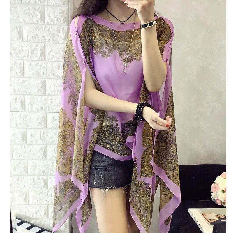 French sun protection shawl