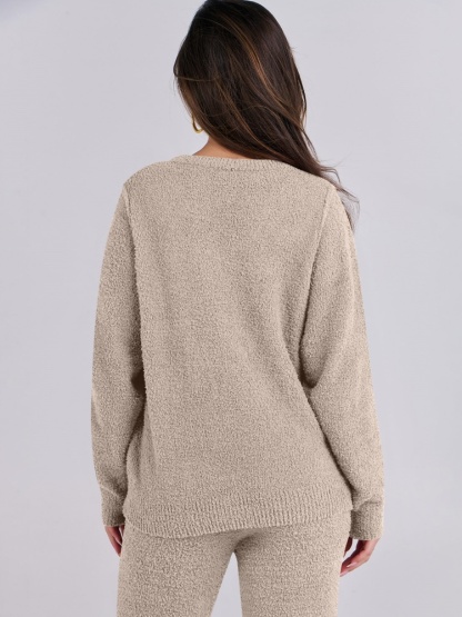 Women's Fuzzy Fleece Sets 2 Piece Outfits