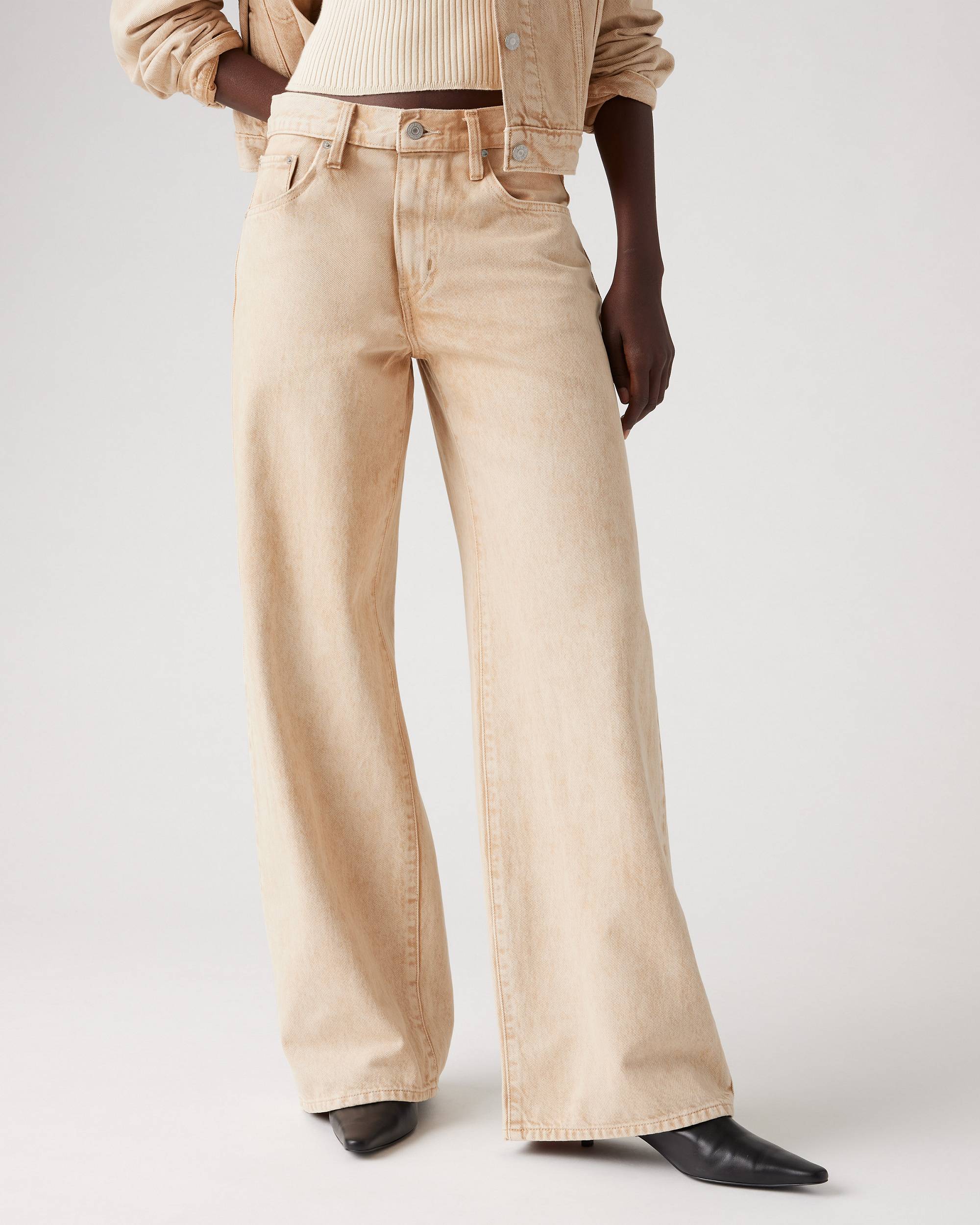 XL Lace-Up Baggy Straight Women's Jeans (Buy 2 Free Shipping)