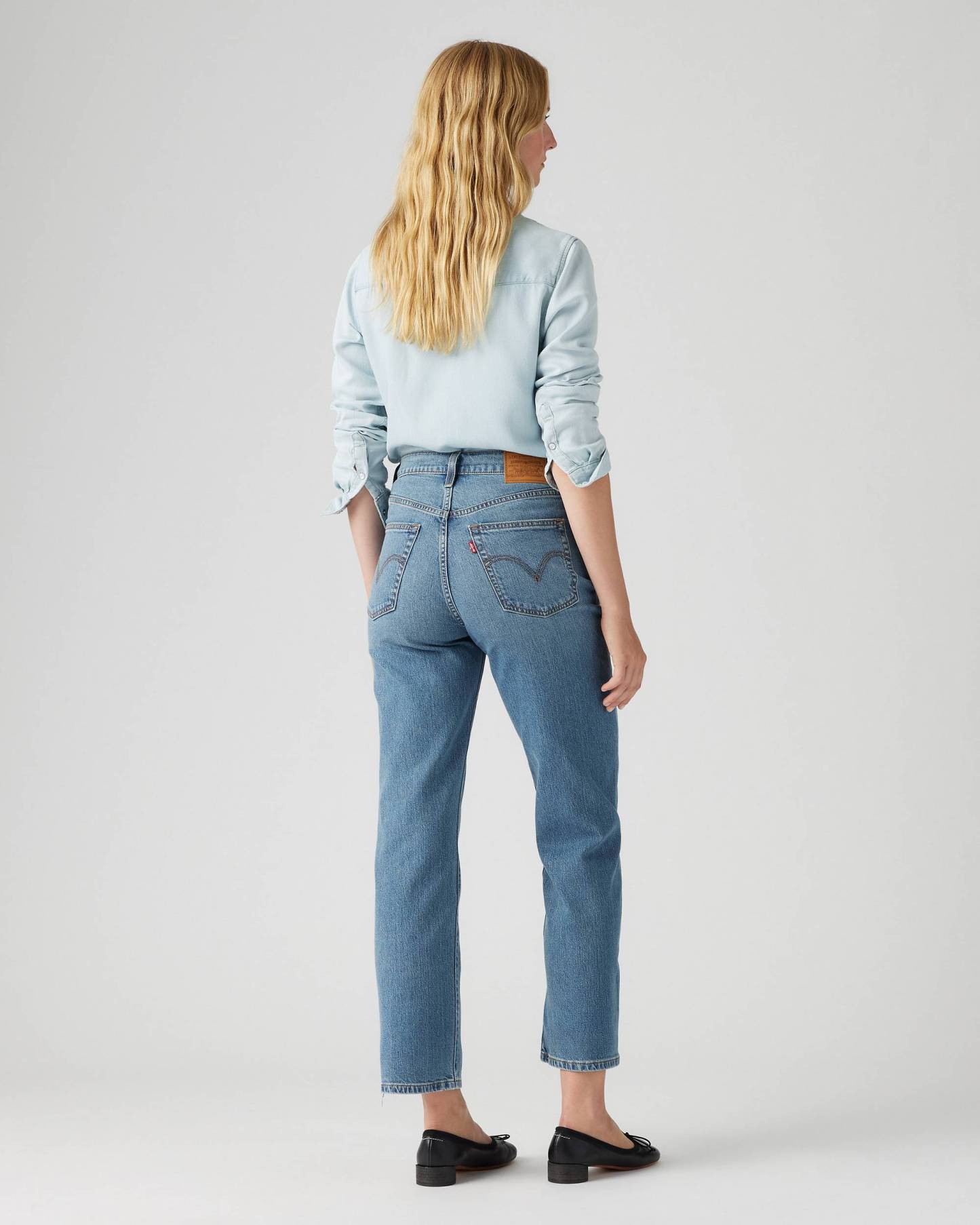 Hidden Buttons Ribcage Straight Ankle Jeans (Buy 2 Free Shipping)
