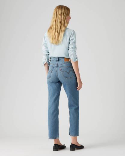 Hidden Buttons Ribcage Straight Ankle Jeans (Buy 2 Free Shipping)