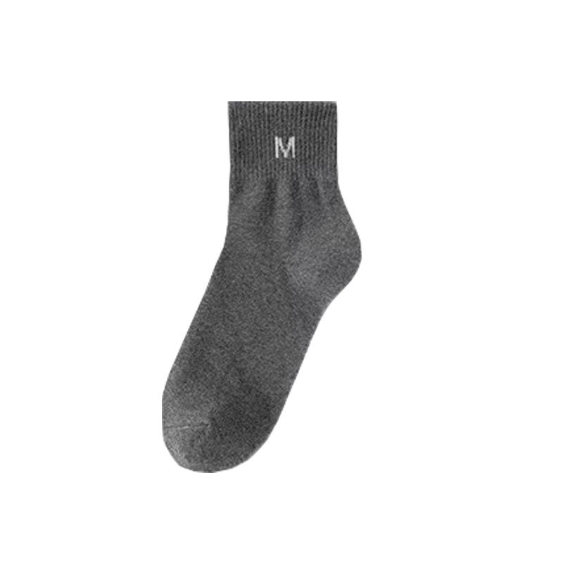 Socks mid-calf breathable cotton socks deodorant and sweat-absorbent