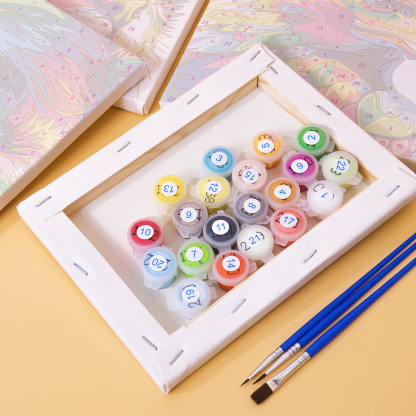 6 pieces, animal mini digital painting set, 15x20cm/5.9x7.8 inches, handmade, suitable for family leisure, is the perfect gift for family and friends.