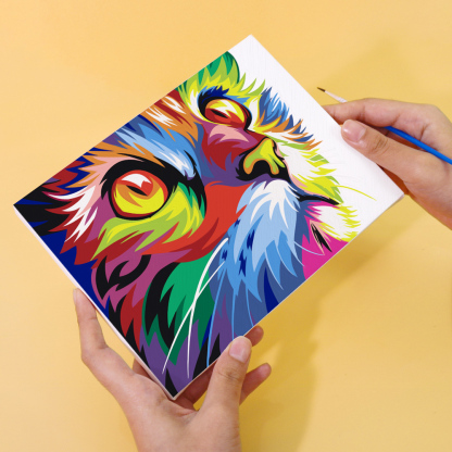6 pieces, animal mini digital painting set, 15x20cm/5.9x7.8 inches, handmade, suitable for family leisure, is the perfect gift for family and friends.