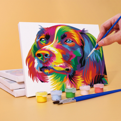 6 pieces, animal mini digital painting set, 15x20cm/5.9x7.8 inches, handmade, suitable for family leisure, is the perfect gift for family and friends.