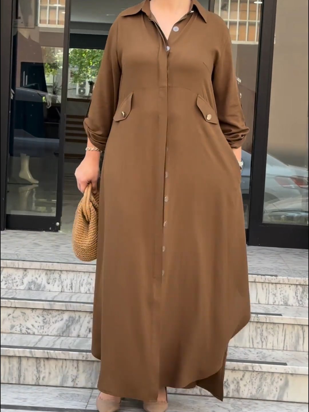 Women's Casual Pants Shirt Set Two Piece