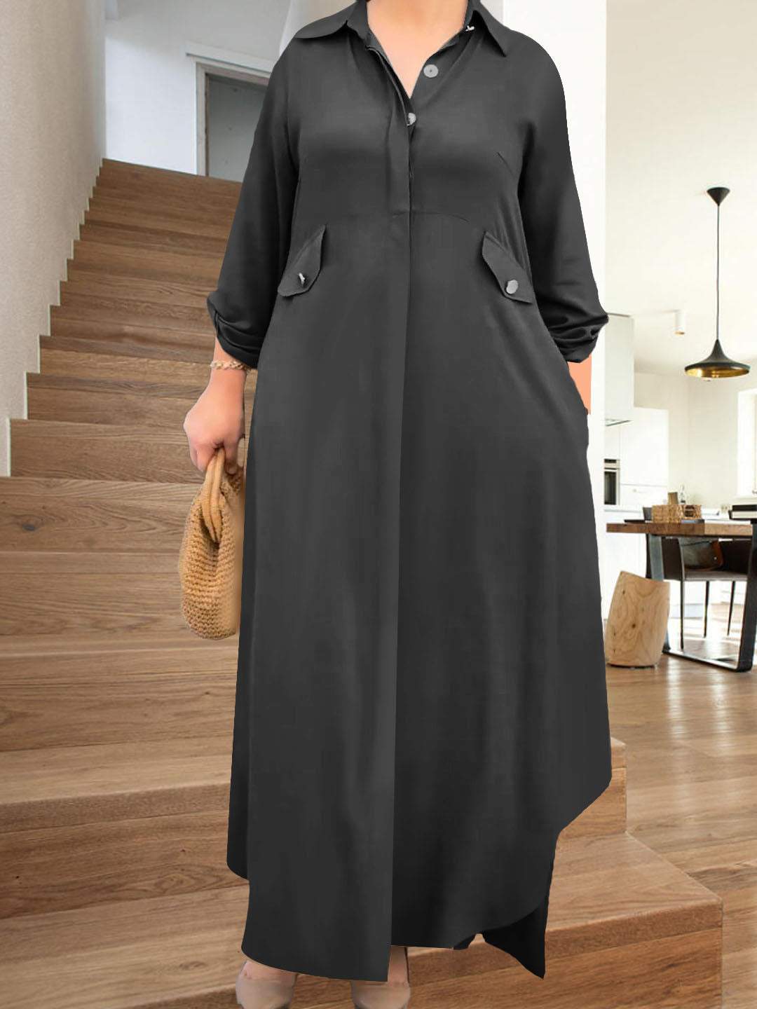 Women's Casual Pants Shirt Set Two Piece