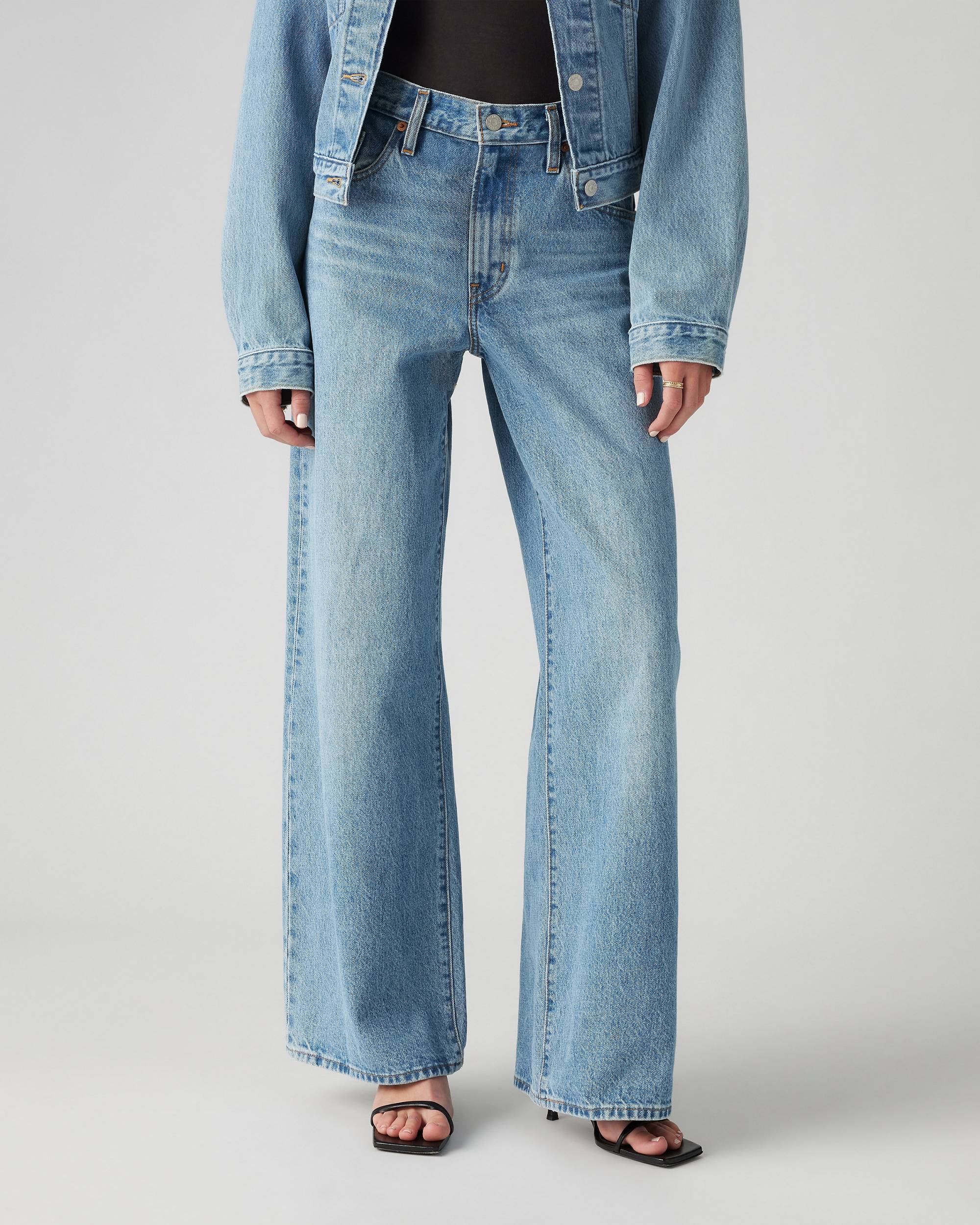 XL Lace-Up Baggy Straight Women's Jeans (Buy 2 Free Shipping)