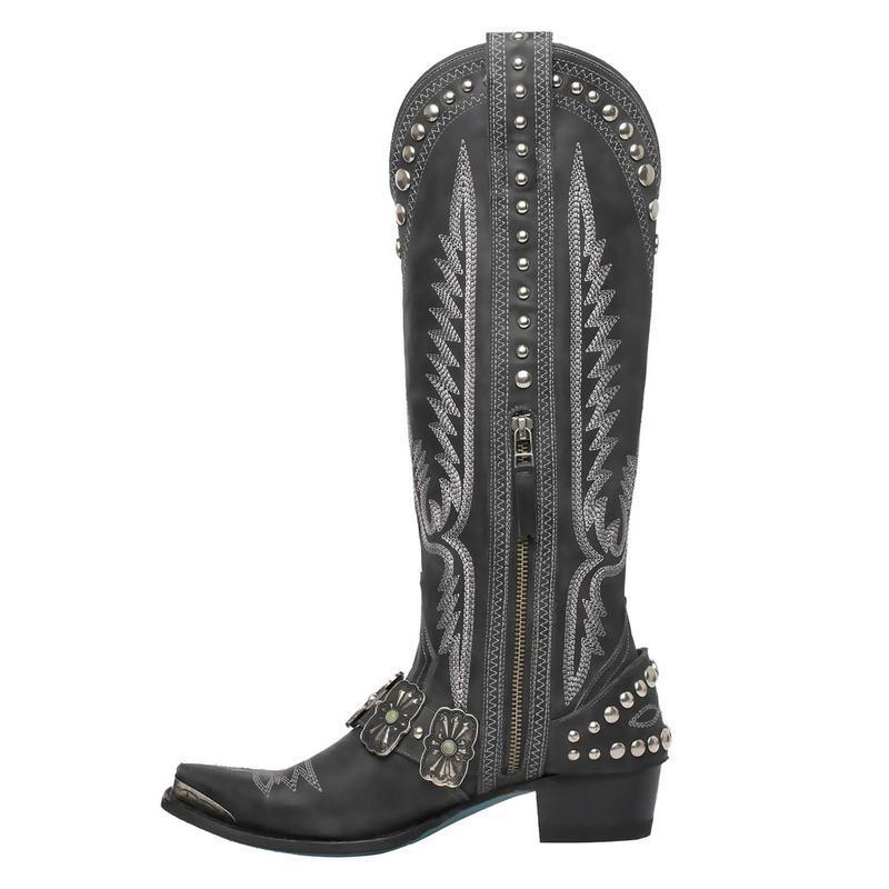 European and American retro western style women's competitive cowboy boots