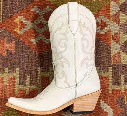 Women's retro pointed toe thick heel boots