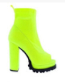 Snake print platform high heel thick sole open toe low boots