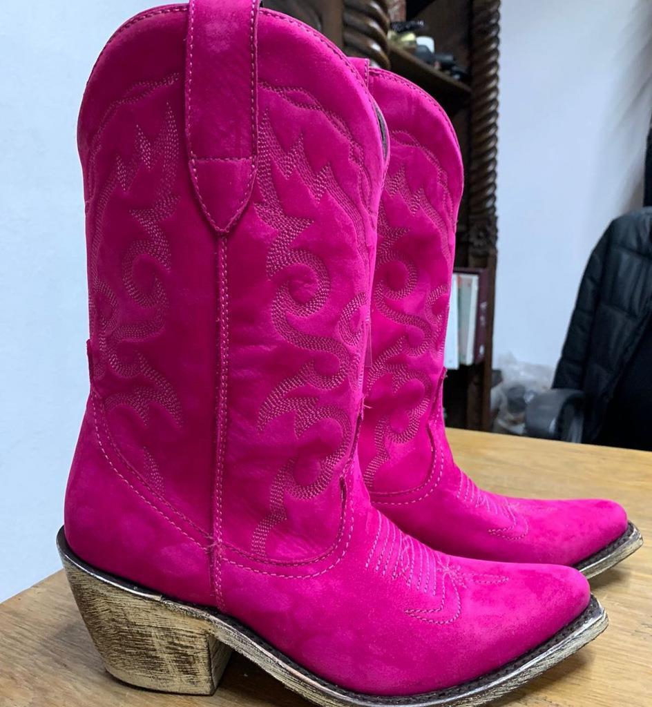 Women's retro pointed toe thick heel boots