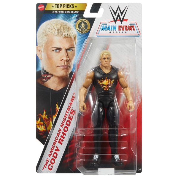 WWE Cody Rhodes The American Nightmare Action Figure - Mattel Main