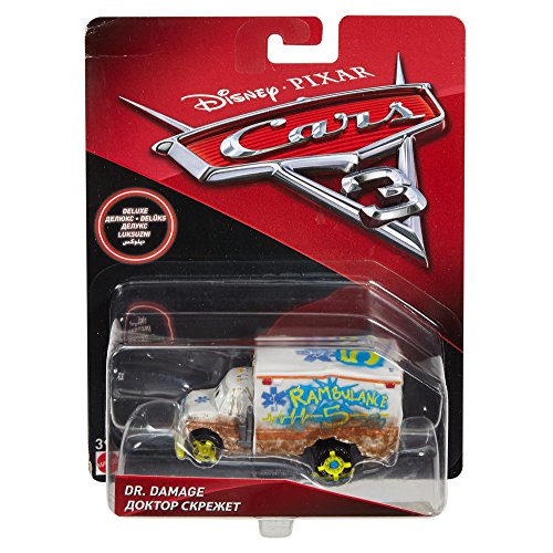 Disney Pixar Cars 3 Deluxe Dr. Damage Vehicle - Damaged Box