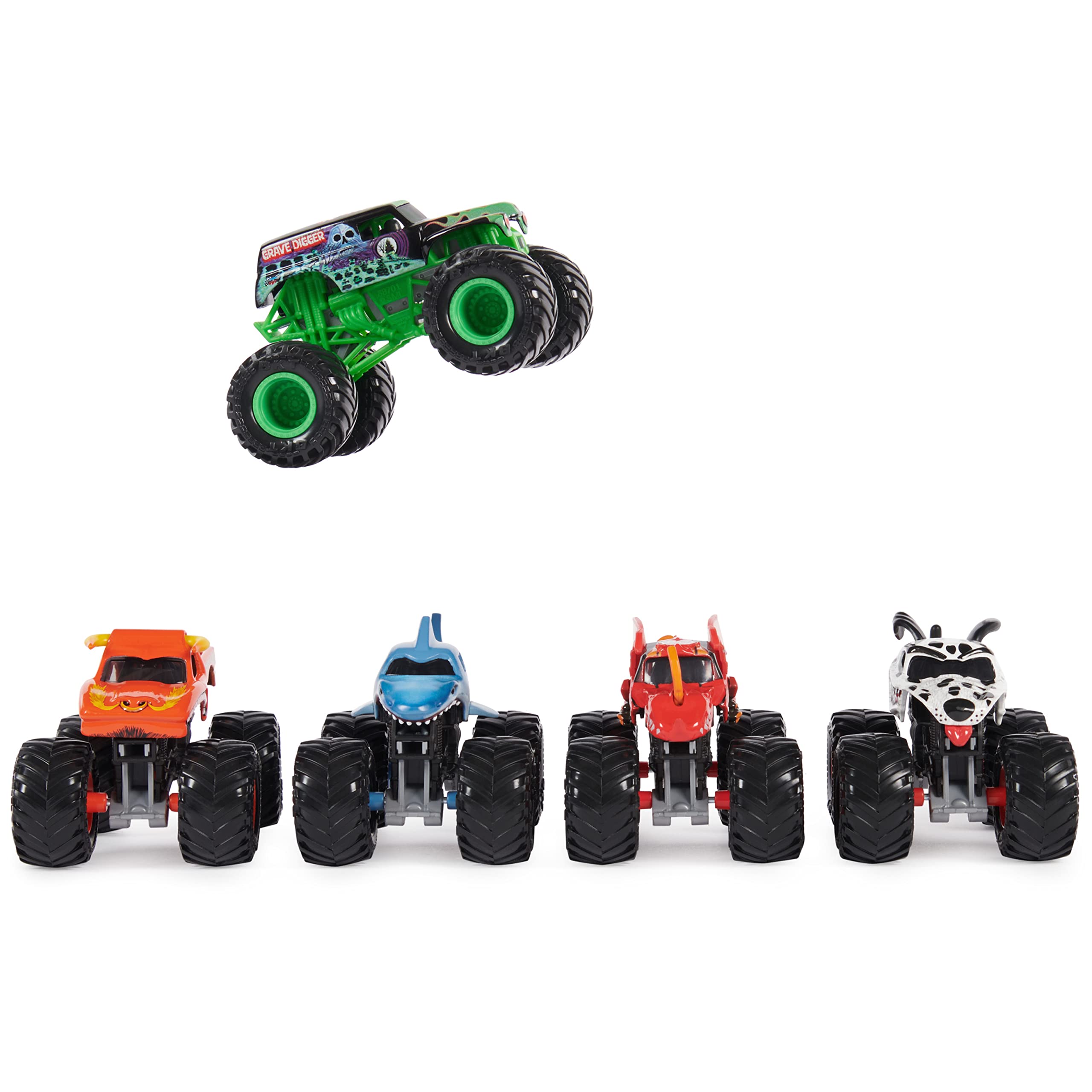 Monster Jam Pit Party Monster Truck Die-Cast 5 Vehicle 1:64 Scale