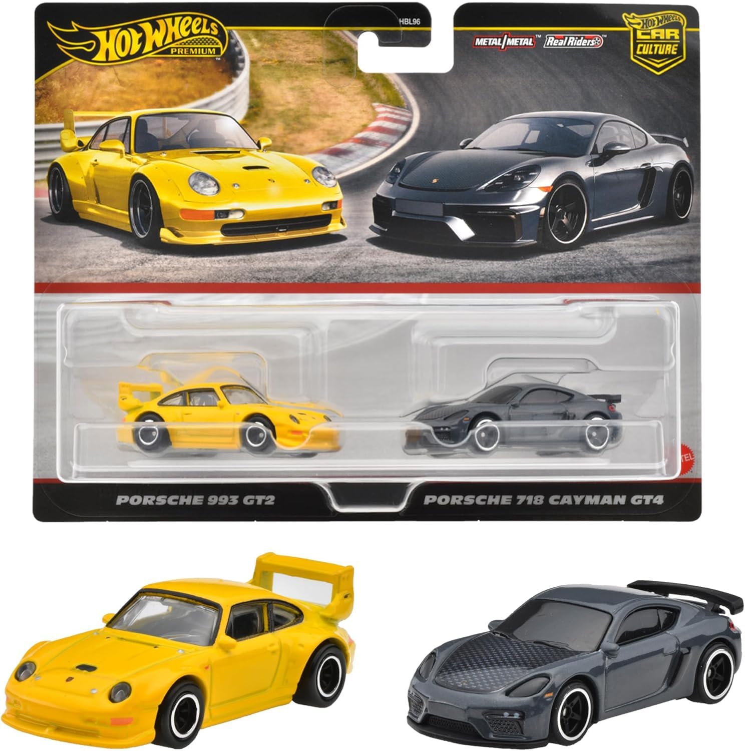Hot Wheels Premium Car Culture Porsche 993 GT2 and Porsche 718